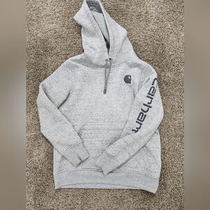 Carhartt Heather Gray Womans Hooded Sweatshirt